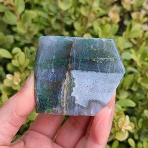 Moss agate freeform #8